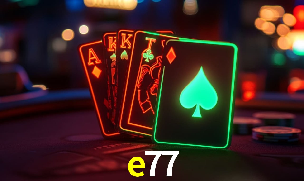 Jackpots e promoções na e77